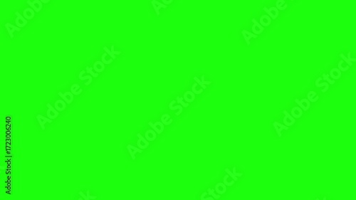 Abstract representation of digital data transmission from a stylized globe with blue lines and circles on a bright green background