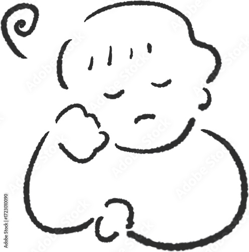 悩んでいる人のイラスト