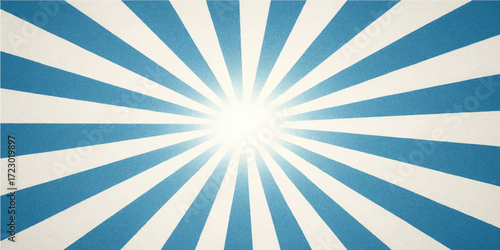 Blue vintage grunge sunburst pattern design with old dirty retro paper textureBlue vintage grunge sunburst pattern design with old dirty retro paper texture