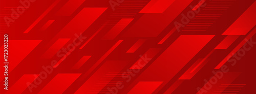 abstract red background with geometric shapes creating a modern and futuristic digital art pattern, ideal for technology and speed-themed designs and presentations