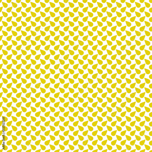 Yellow and white abstract shapes seamless pattern background