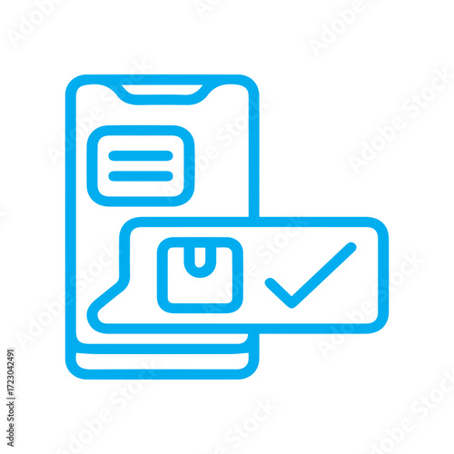 Mobile Order Delivery Icon