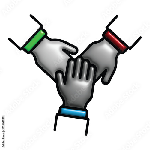 Unity and Collaboration A Visual Representation of Teamwork and Cooperation