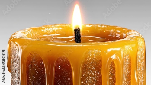 Melting candle detail