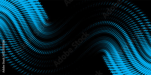 light blue black brush wrap car sticker pattern abstract banner sporty lines light blue black color combination grunge brush pattern, Vector, Eps 10.