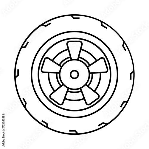 Tire icon design