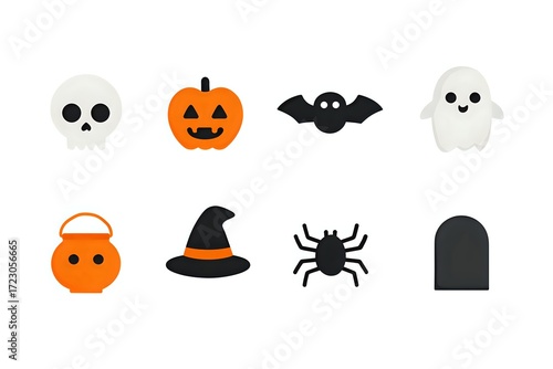 Modern Halloween Icon Collection for Apps