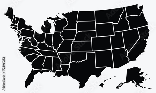 map of united states of america