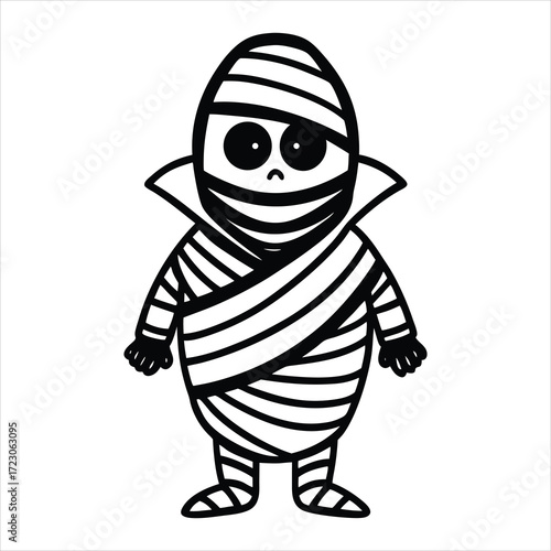Bandaged Mummy royalty Illustration
