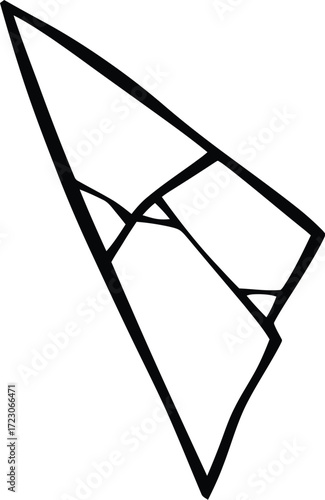 Abstract geometric composition with sharp angles and clean lines, conveying a sense of modern design and precision.