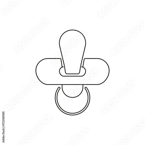 baby pacifier icon image with white background