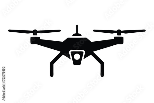 drone icon silhouette vector illustration