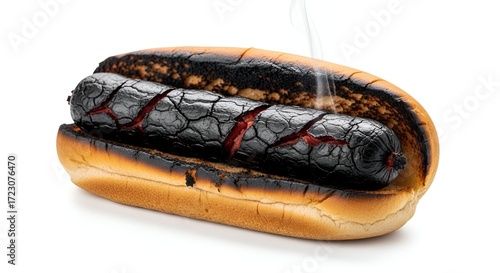 Charred Hot Dog in Bun A Culinary Catastrophe