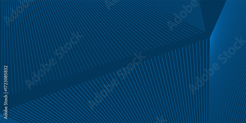 A sleek blue abstract background with converging lines and smooth gradients. The dynamic design and subtle transitions create a visually appealing and versatile backdrop for various creative projects.