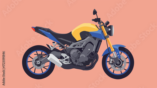 Naked Bike Illustration