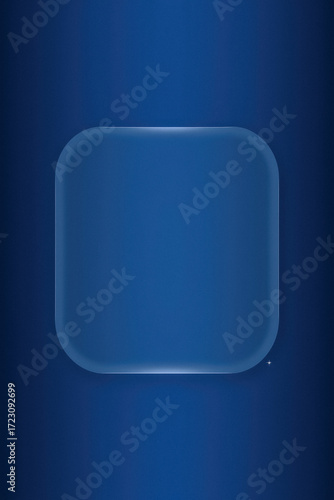 Modern Design Elegant Blue Glass Panel