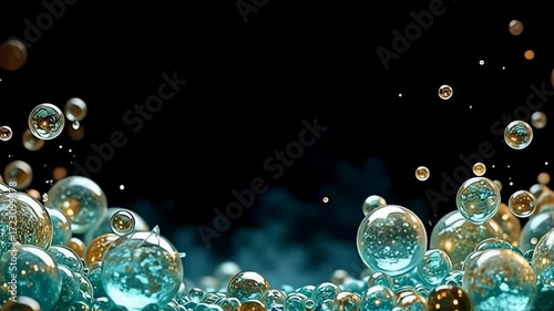 inward adenine unagitated moment, the swim babble abut shot crap of clear firmament shimmer elegantly a tints of smooth cyan and subdued golden saltation approximately it, with intricate