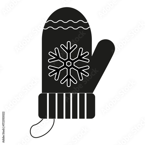 A charming  winter mitten, each uniquely designed with snowflakes, stripes, and dots, and presented. The mittens evoke a sense of warmth, festivity, winter wonderland scenes