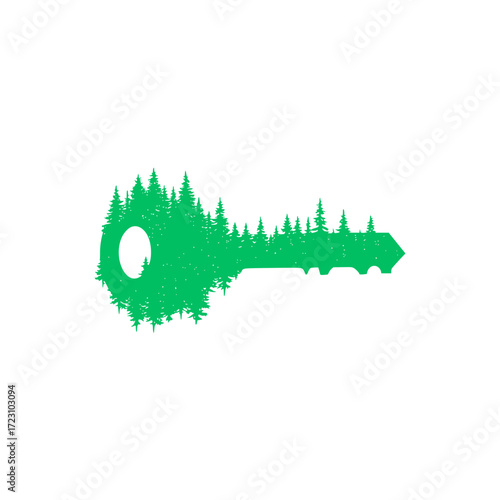 Unlock your dreams with a key to the forest, a symbol of adventure and natural escape.