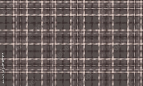 This seamless plaid pattern in brown and beige is simple yet charming. It's perfect for designing clothes, skirts, pants, and dresses, adding a vintage and warm touch to any look.