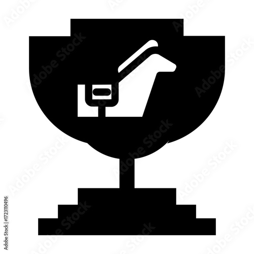 Horse Racing Trophy Vector