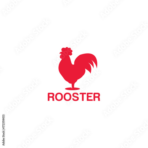 Rooster Logo Vector Simple Animals