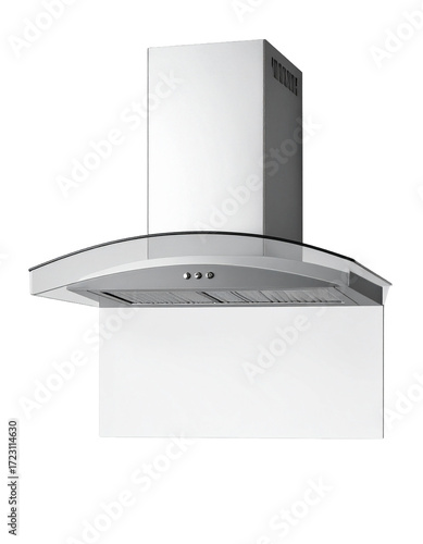 Range hood / Extractor hood modern, transparent background