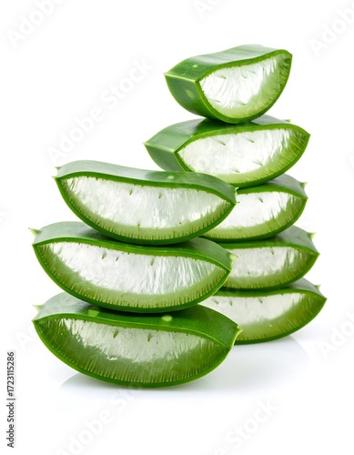 Wallpaper Mural Aloe vera slices stacked (1) Torontodigital.ca