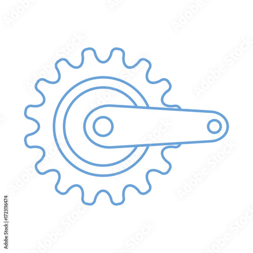 Crankset icon design