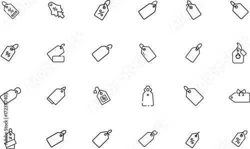 Discount Tag Icon Vector for Sale and Shopping Deal