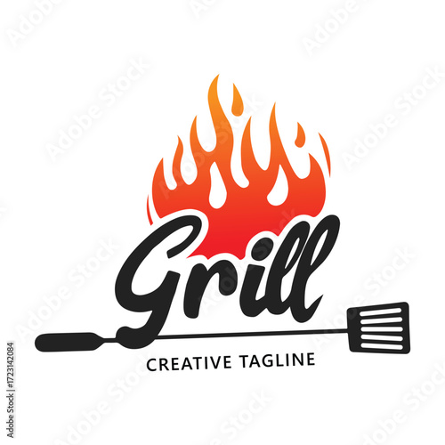 Grill logo design