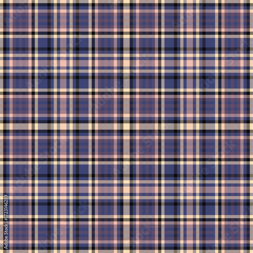 Graph texture background pattern, livingroom vector tartan check. Glamor plaid fabric textile seamless in blue and pastel colors.