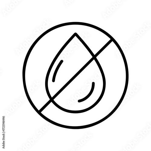 oil free outline editable stroke icon