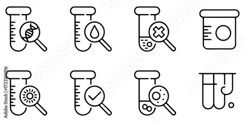 medical lab blood urine test icon