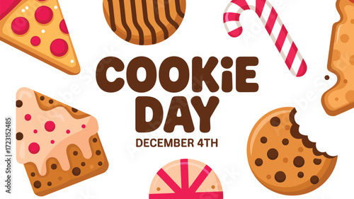 Festive holiday cookies and treats celebrate Cookie Day on December 4th with joy and sweetness.