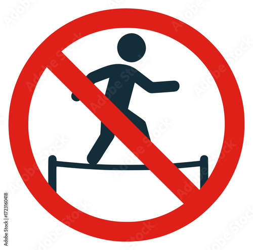 slacklining forbidden in this area
