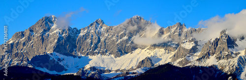 Dachsteingebirge, Dachsteinmassiv, Nördliche Ostalpen, Österreich, Europa, Panorama 
