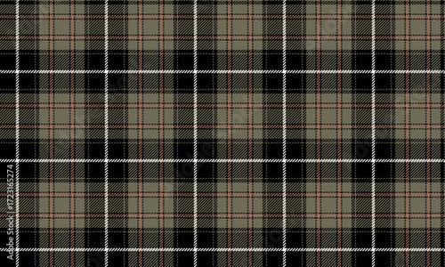 Seamless plaid patterns in black, green, orange, and white add charm to clothes, skirts, and pants with striking patterns that reflect a confident and unique style in every fashion look.