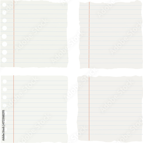 Torn Notebook Paper Graphic