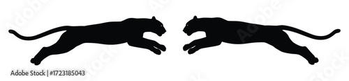 Panther logo design vector,black panther.panther vintage logo icon illustration Premium Vector