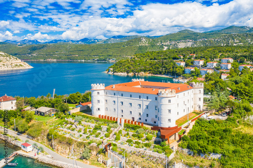 Old Frankopan castle in town of Kraljevica in Kvarner bay, Adriatic coast of Croatia