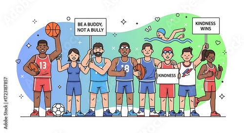 Sports Team Showing Kindness.