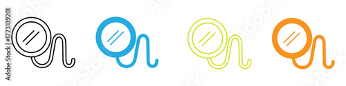 Ar monocle icon symbol, logo illustration. Pixel perfect vector graphics