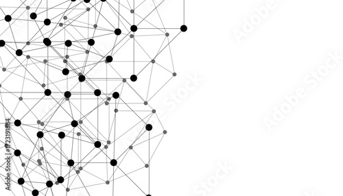 Abstract technology dot and line connection digital hi tech design concept background. Space for text. Vector illustration