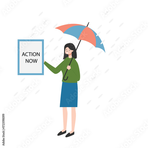 Take Action  Vector Illustration Which can easily edit or modify