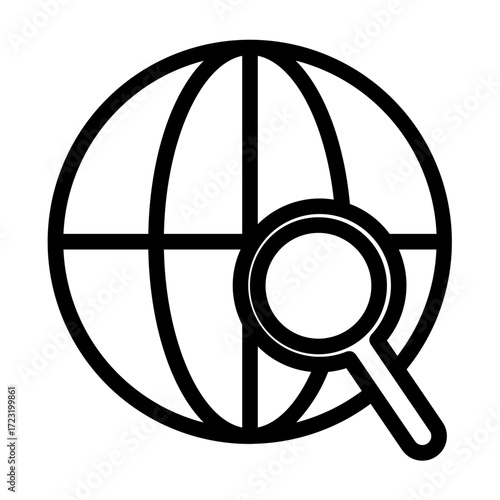 worldwide line icon