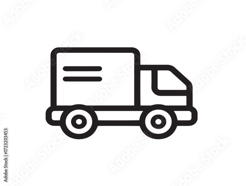 Creative Supply Chain Logistics Icon in Clean Vector Design