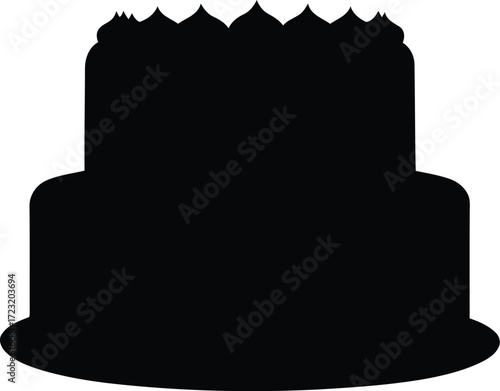 Modern black ceiling fan part on white clean background isolated vector