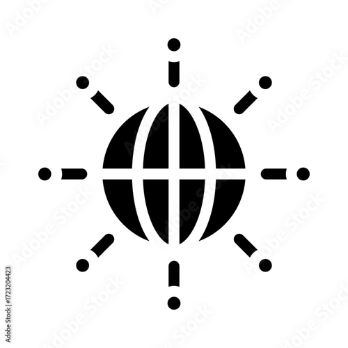 networking glyph icon