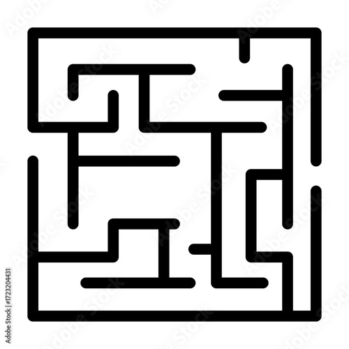 maze glyph icon